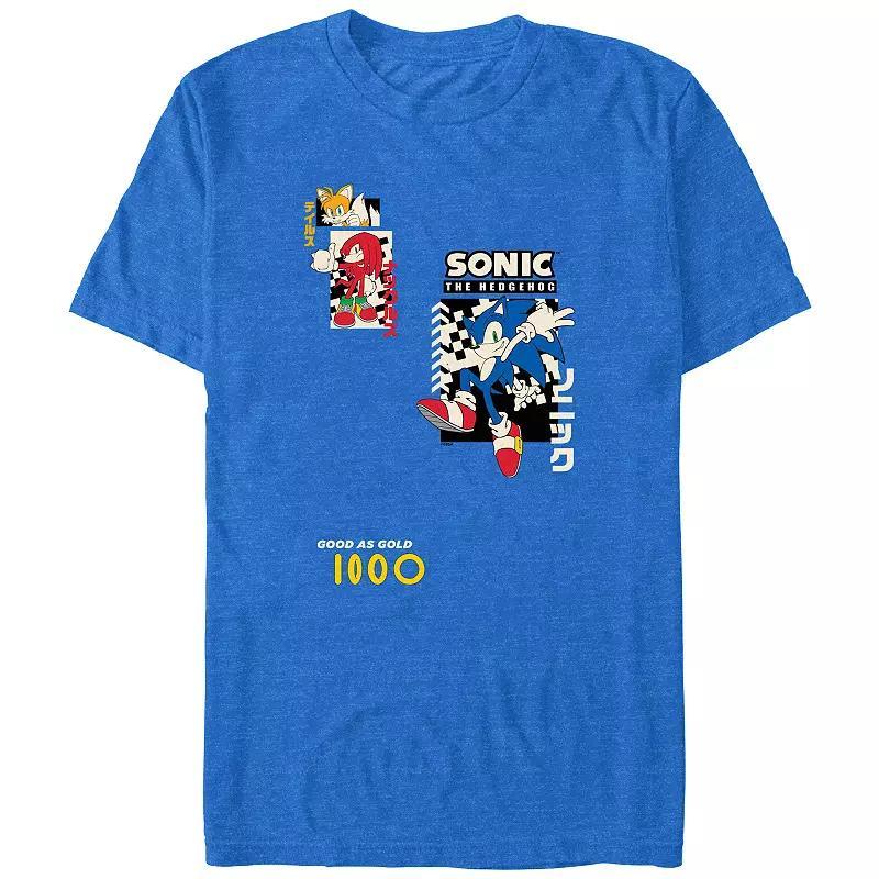 Men's Shark Galaxy Graphic Tee, Size: Large, Navy Grey Product Image
