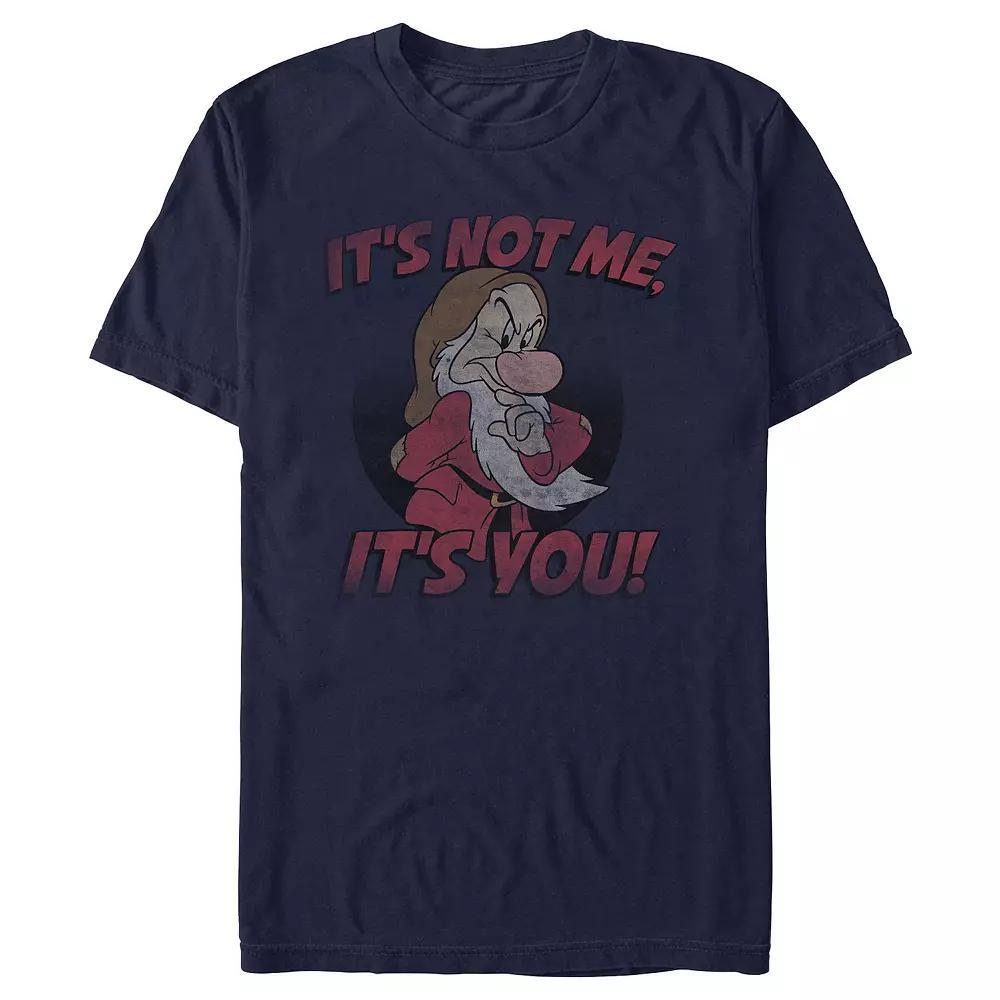 Disney's Snow White And The Seven Dwarfs It's No Me It's You Men's Graphic Tee, Size: Large, Blue Product Image