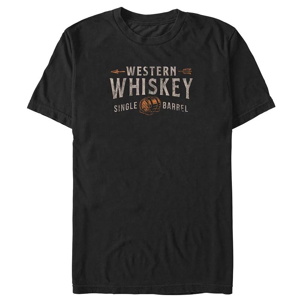 Big & Tall Western Whiskey Single Barrel Graphic Tee, Men's, Size: 3XL, Black Product Image