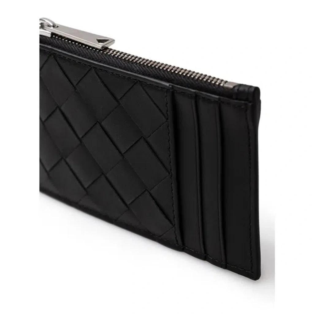 BOTTEGA VENETA Black Leather Men's Wallet Product Image