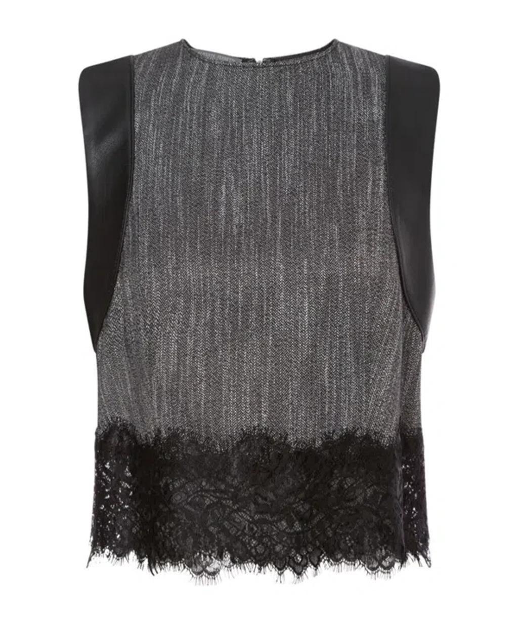 ALBERTA FERRETTI Sleeveless Vest In Black Product Image