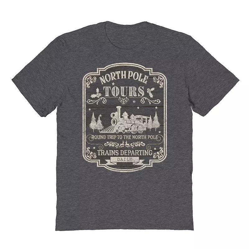 Mens North Pole Tour Graphic Tee, Womens Dark Grey Product Image