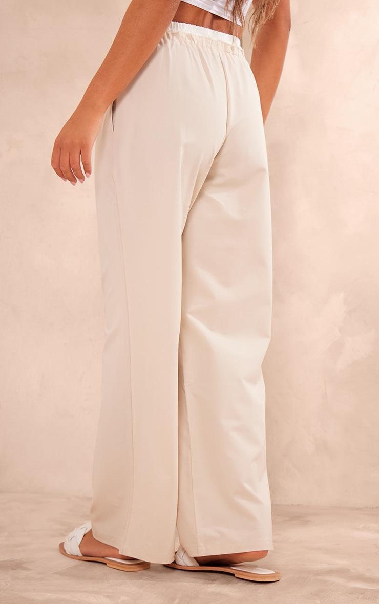 Stone Boxer Detail Drawstring Waist Pants Product Image