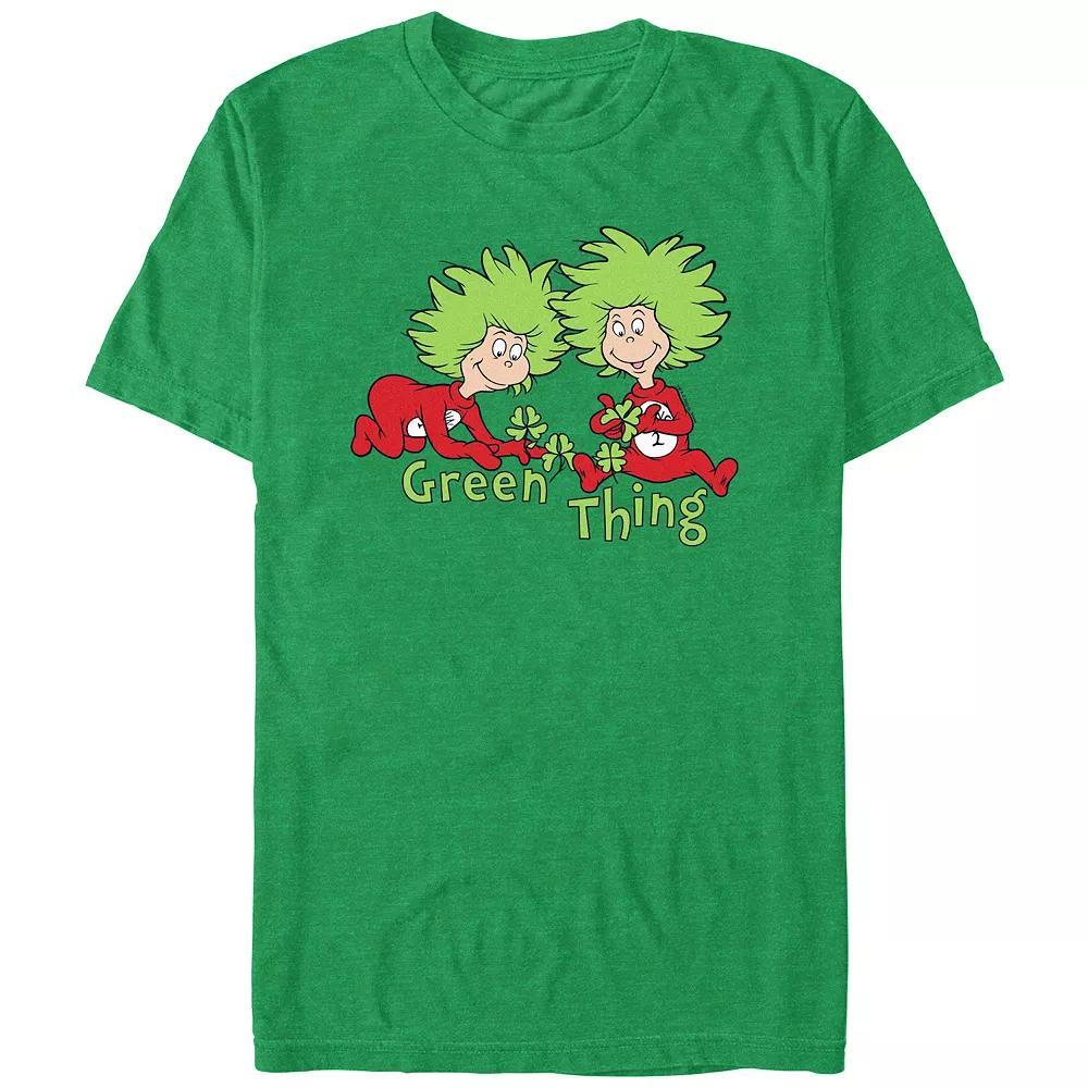 Men's Dr. Seuss Green Thing Graphic Tee, Size: Large, Kelly Grey Product Image