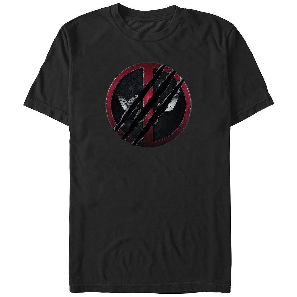 Men's Deadpool And Wolverine Scratch Logo Graphic Tee, Size: Small, Red Product Image