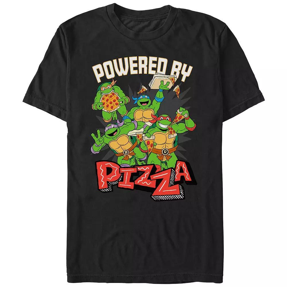 Mens Teenage Mutant Ninja Turtles Powered By Pizza Graphic Tee Product Image