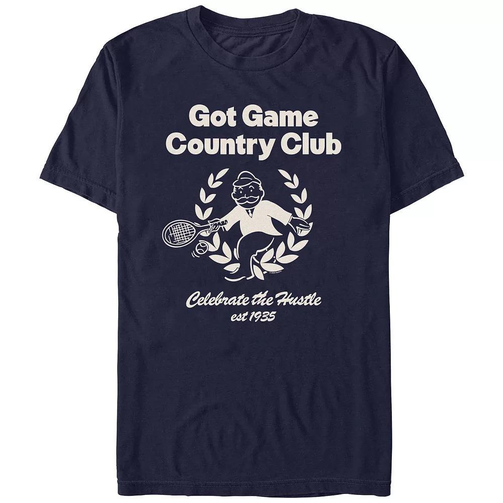 Men's Monopoly Got Game Country Club Graphic Tee, Size: Small, Blue Product Image