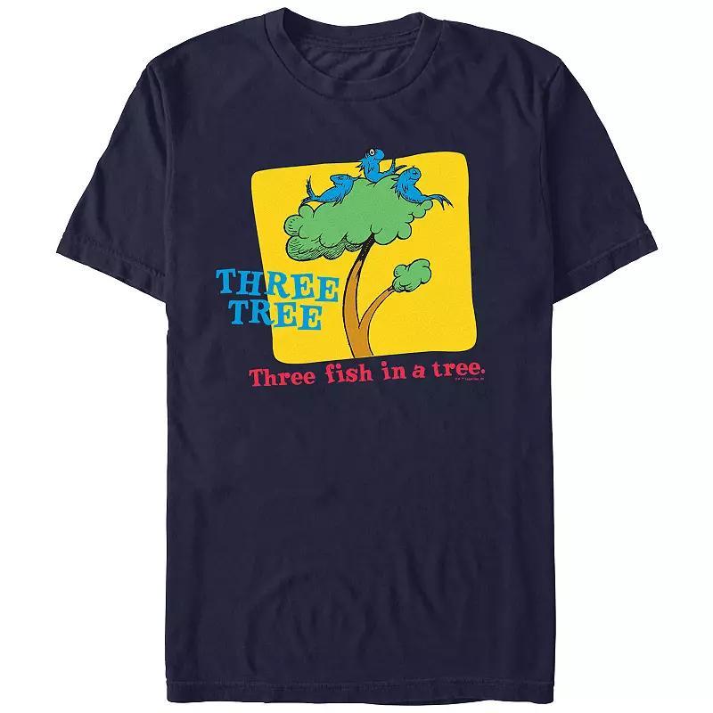 Men's Dr. Seuss Three Tree Graphic Tee, Size: Large, Blue Product Image