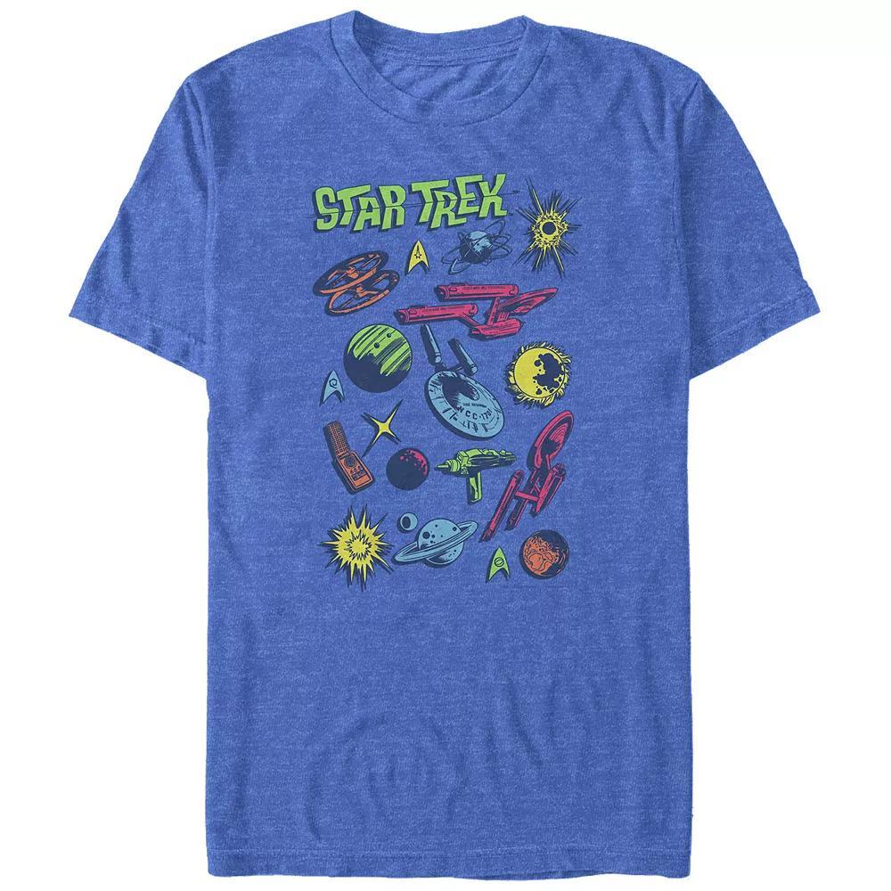 Big & Tall Star Trek Pop Color Icons Graphic Tee, Men's, Size: 3XL, Royal Grey Product Image