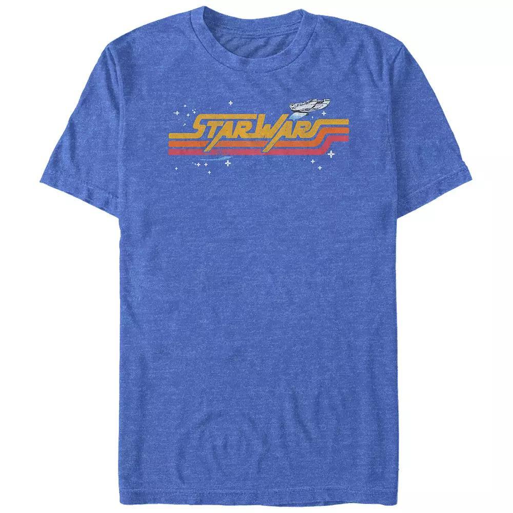 Big & Tall Star Wars Vintage Logo Graphic Tee, Men's, Size: 3XL, Royal Grey Product Image