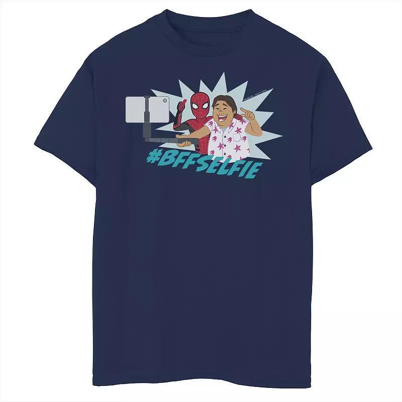 Boys 8-20 Marvel Spider-Man Far From Home #BFFSelfie Portrait Graphic Tee, Boy's, Size: XL, Royal Product Image