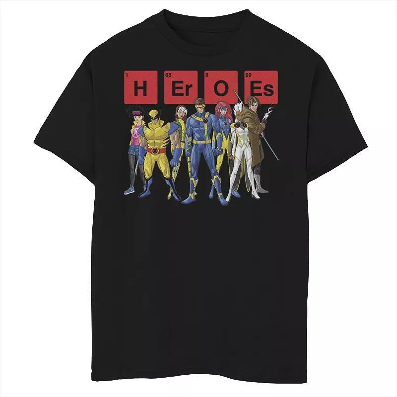 Boys 8-20 Marvel X-Men Heroes Group Shot Elements Tee, Boy's, Size: Medium, White Product Image