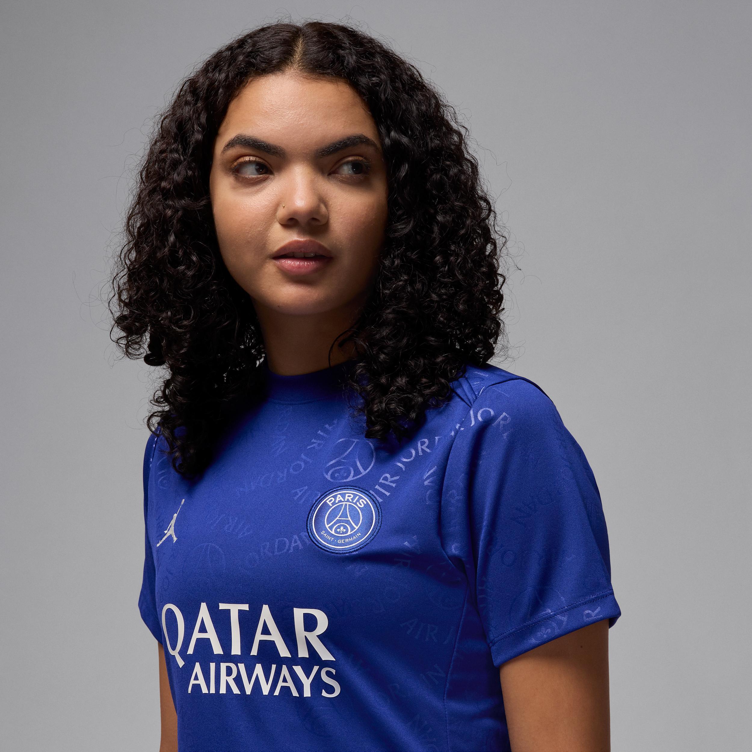 Nike Women's Paris Saint-Germain Academy Pro Fourth Jordan Dri-FIT Soccer Short-Sleeve Pre-Match Top Product Image
