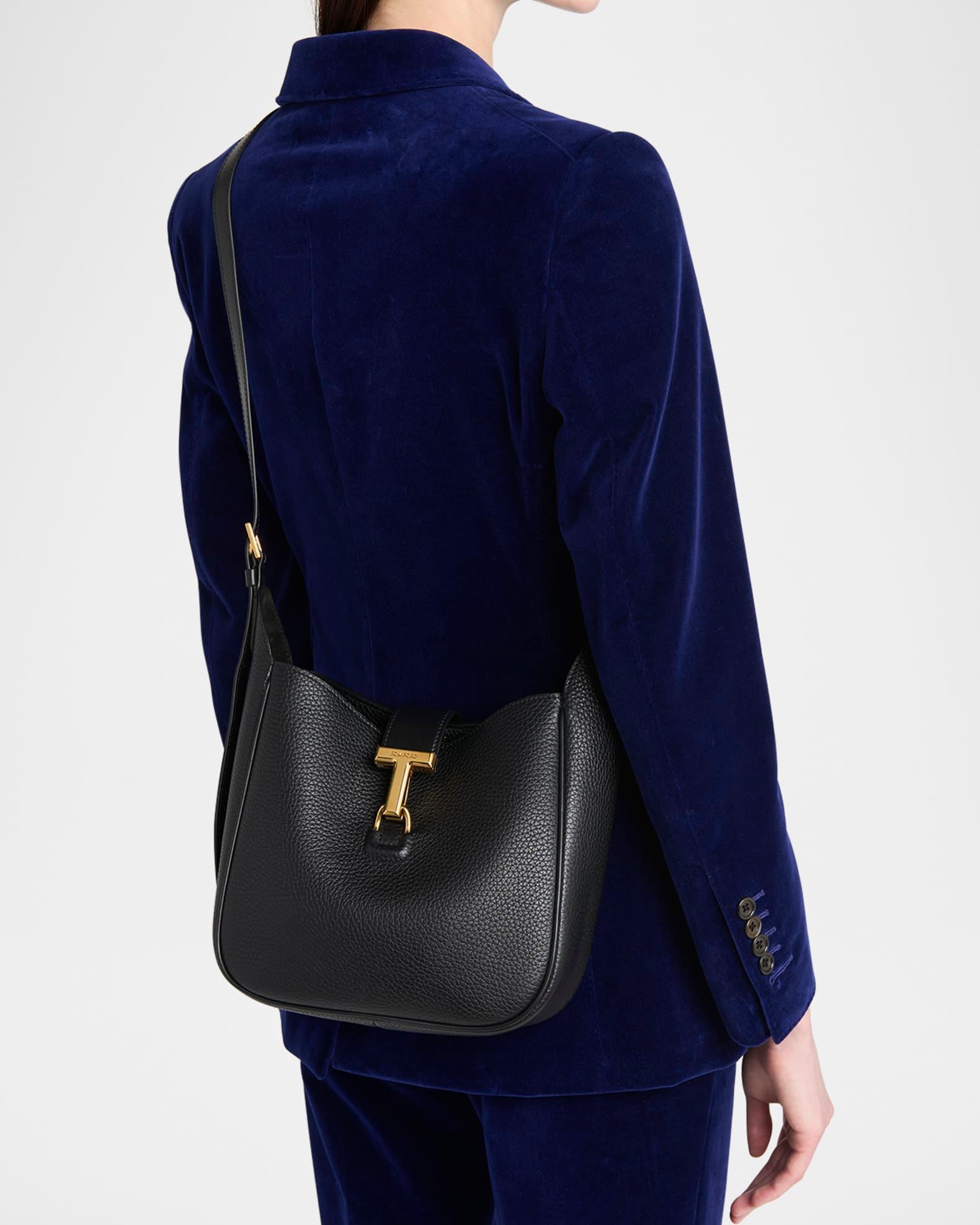Monarch Small Hobo Bag in Grained Leather Product Image