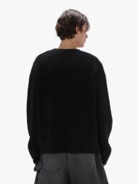CARDIGAN WITH PATCH POCKET in black | JW Anderson US  Product Image