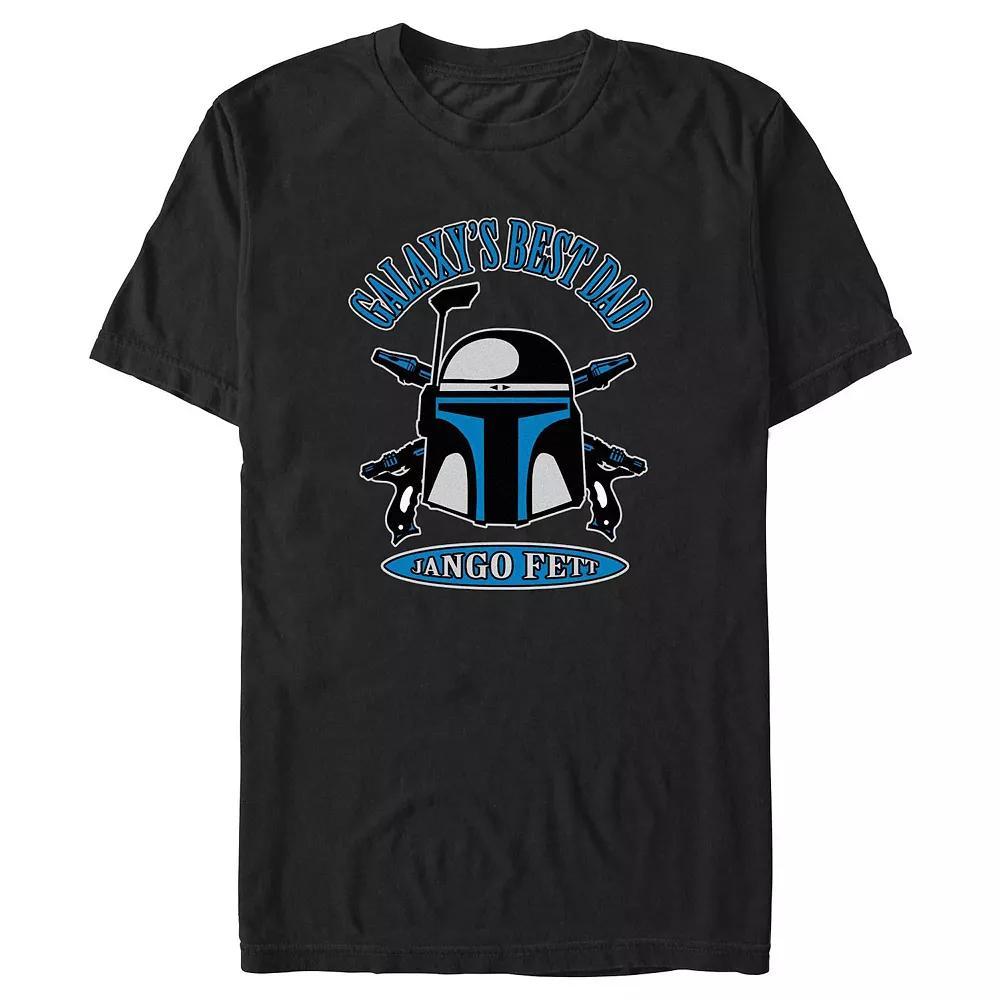 Big & Tall Star Wars Jango Fett Galaxy's Best Dad Graphic Tee, Men's, Size: XL Tall, Black Product Image