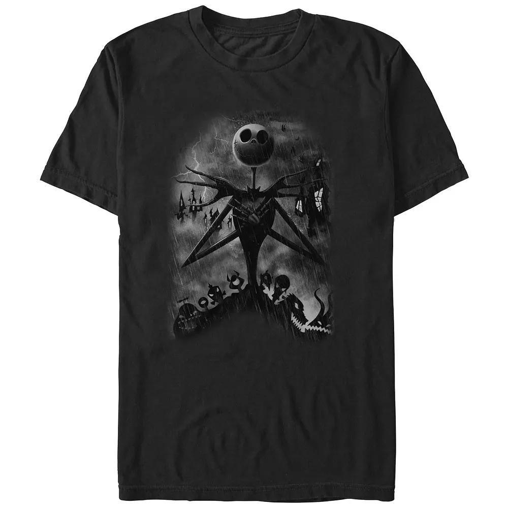 Disney's The Nightmare Before Christmas Jack Night Storm Men's Graphic Tee, Size: XXL, Black Product Image