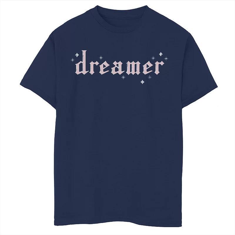 Boys 8-20 Gonzales Hispanic Heritage Dreamer Pink Text Tee, Boy's, Size: XL, Blue Product Image
