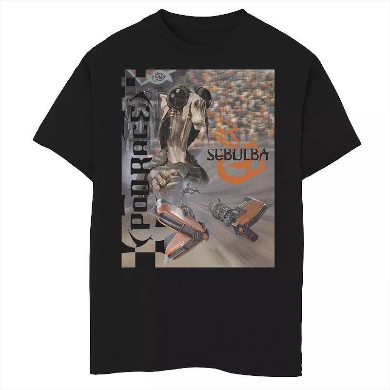 Boys 8-20 Star Wars The Mandalorian The Child aka Baby Yoda Wanted Portrait Graphic Tee, Boy's, Size: Small, Black Product Image