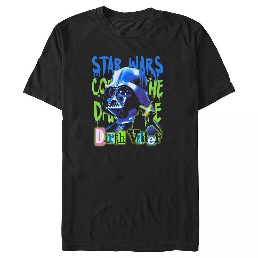 Big & Tall Star Wars Darth Vader Street Art Graphic Tee, Men's, Size: Medium Tall, Black Product Image