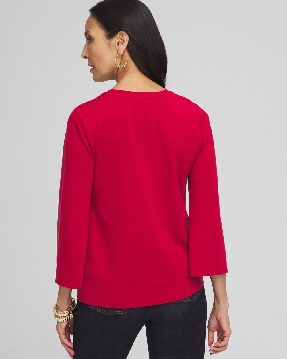 Embellished Ponte Top Product Image