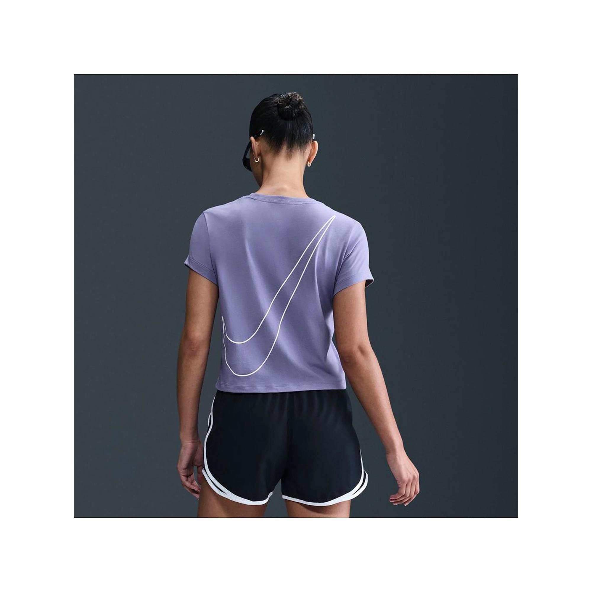 Women's Nike Sportswear Essential Club Crop Tee, Size: XXL, Dusty Purple Product Image