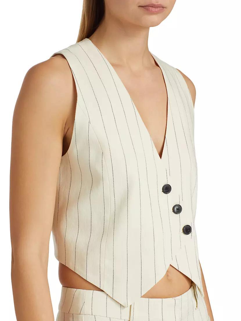 Erita Pinstriped Vest Product Image