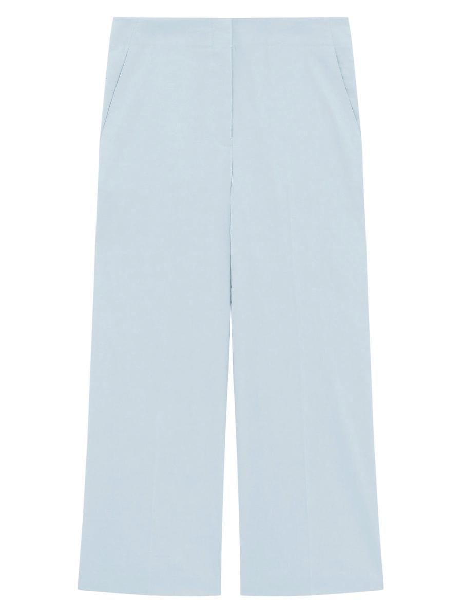 Womens Terena Linen Cropped Wide-Leg Pants Product Image