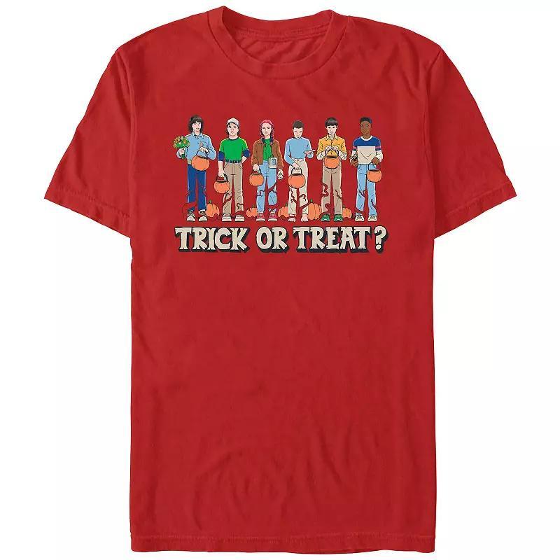 Men's Stranger Things Trick Or Treat Graphic Tee, Size: XL, Red Product Image