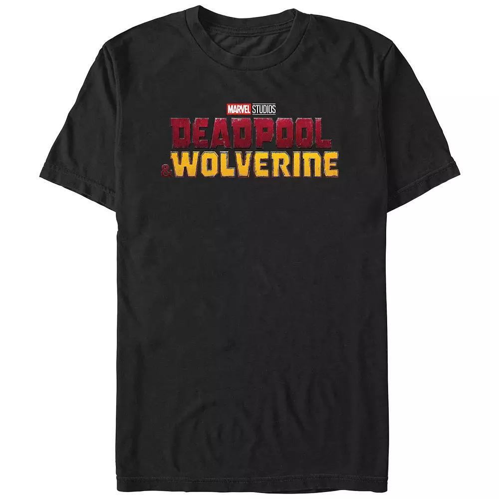 Men's Deadpool And Wolverine Logo Graphic Tee, Size: Large, Black Product Image