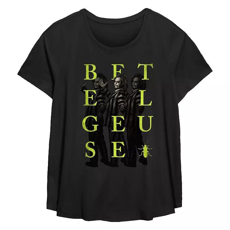 Plus Size Christmas Scene Ornament Flowy Graphic Tee, Womens Product Image