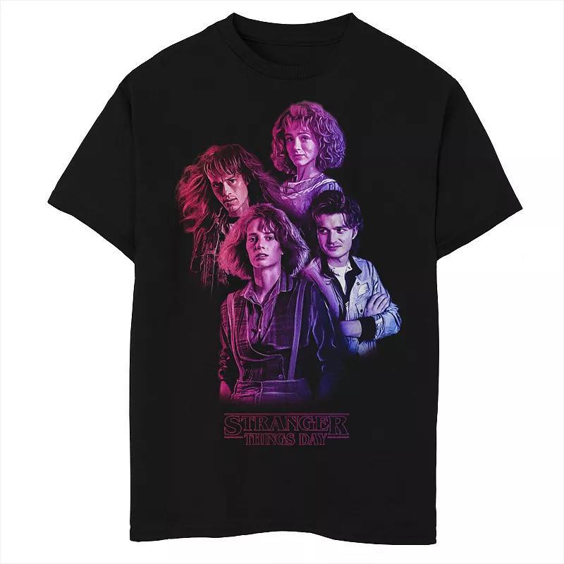 Boys 8-20 Stranger Things Gradient Group Tee, Boy's, Size: XL, Black Product Image