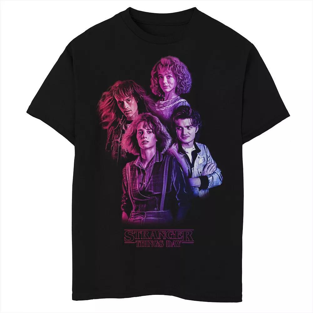 Boys 8-20 Stranger Things Gradient Group Tee, Boy's, Size: XL, Black Product Image