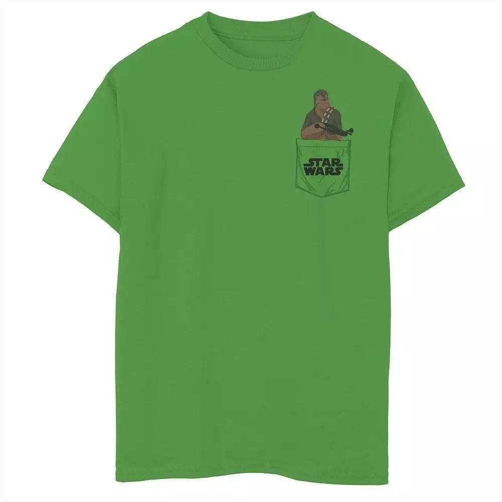 Boys 8-20 Star Wars Chewy Pocket Tee, Boy's, Size: XL, Kelly Product Image