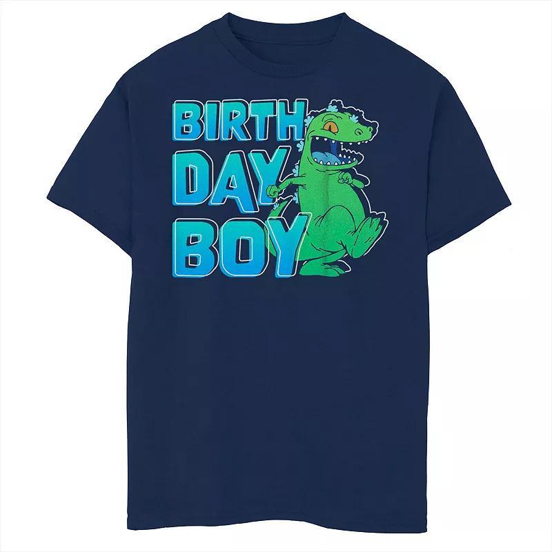 Boys 8-20 Nickelodeon Rugrats Reptar Birthday Boy Graphic Tee, Boy's, Size: Medium, Blue Product Image
