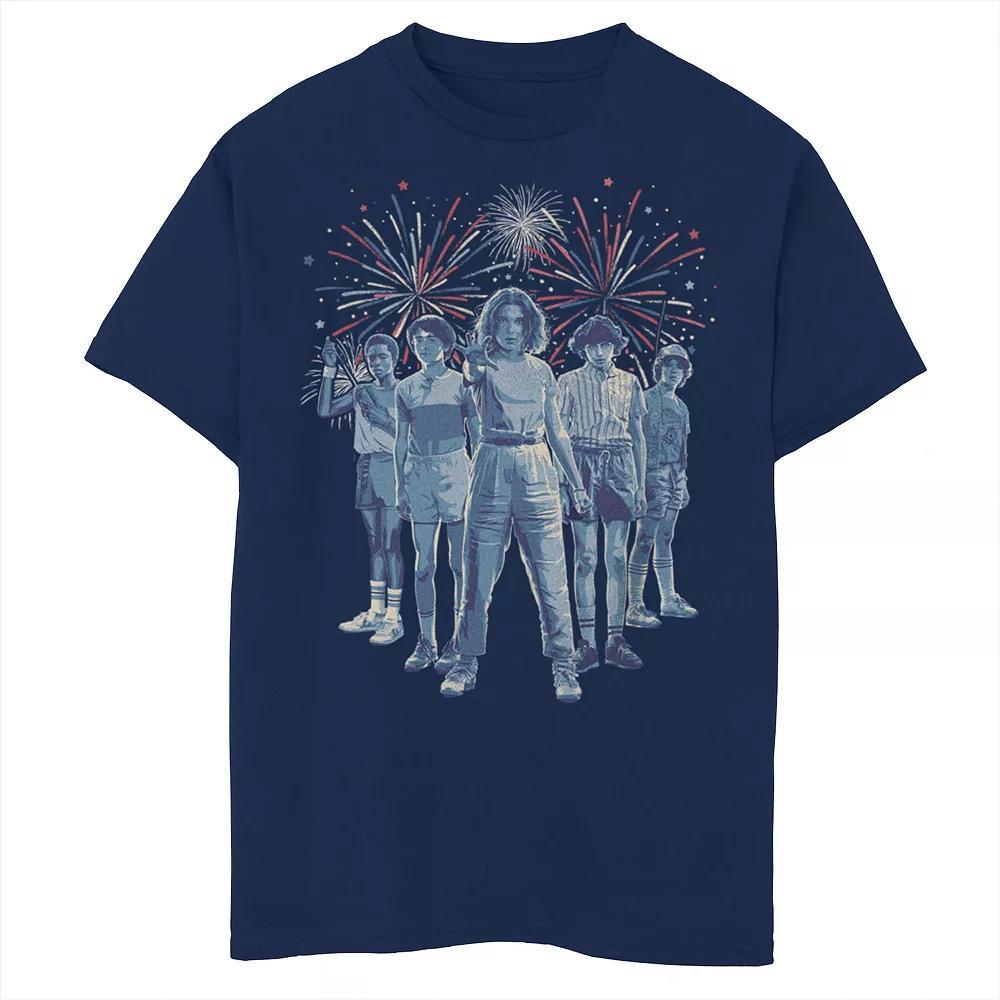 Disney Boys 8-20 Group Shot Christmas Wreath Graphic Tee, Boy's, Size: XL, Red Product Image