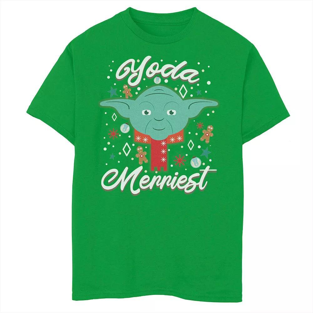 Disney Boys 8-20 Group Shot Christmas Wreath Graphic Tee, Boy's, Size: XL, Red Product Image