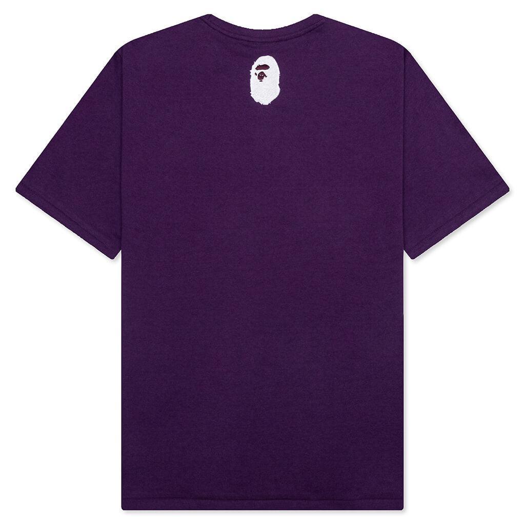 A Bathing Ape Logo Tee - Purple Male Product Image