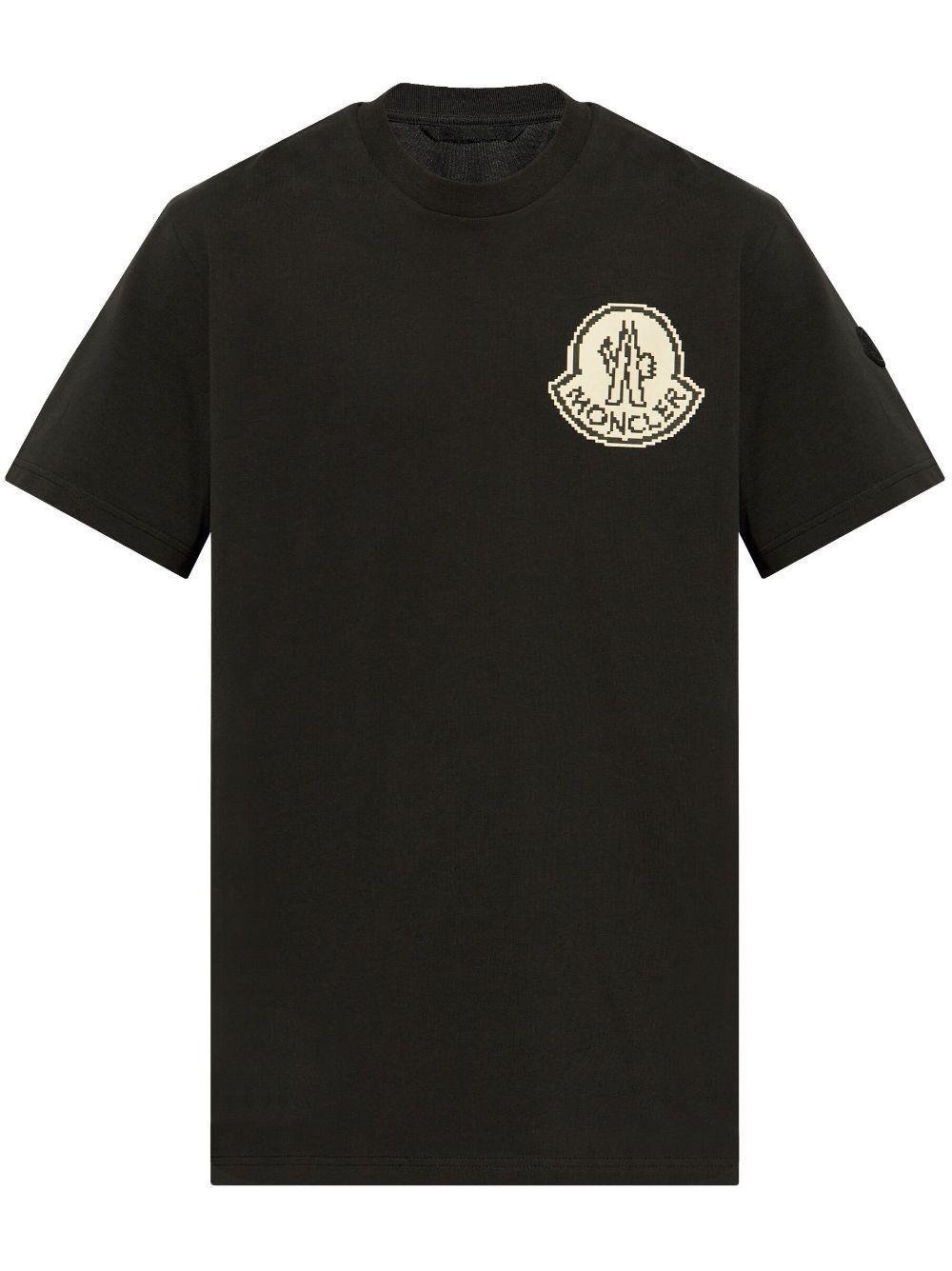 MONCLER Logo Cotton Jersey T-shirt In Multicolor Product Image