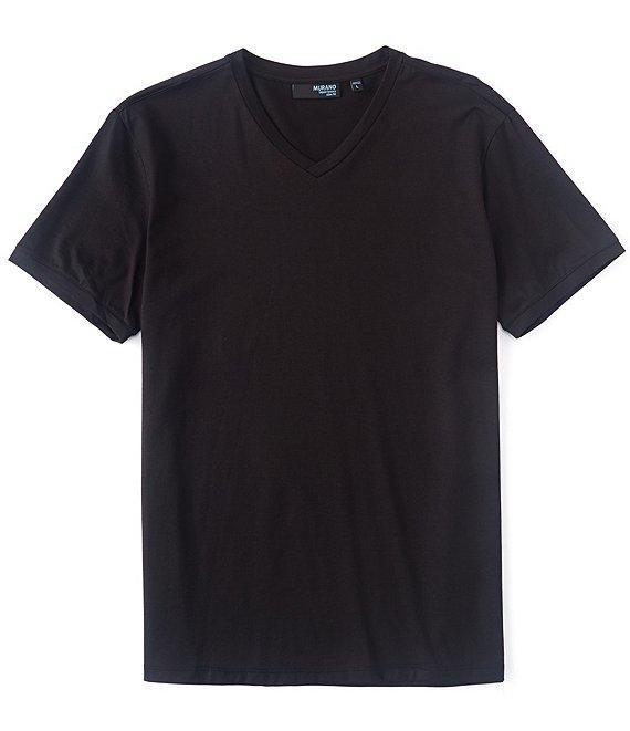 Murano Liquid Luxury Slim-Fit Short-Sleeve V-Neck T-Shirt Product Image