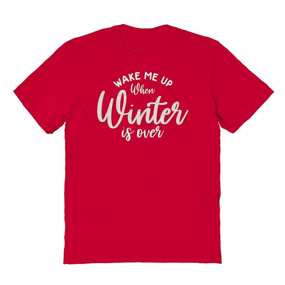 Men's Wake Me Up Graphic Tee, Women's, Size: XXL, Red Product Image