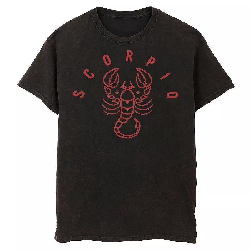Men's Scorpio White Ink Sketch Tee, Size: Large, Black Product Image