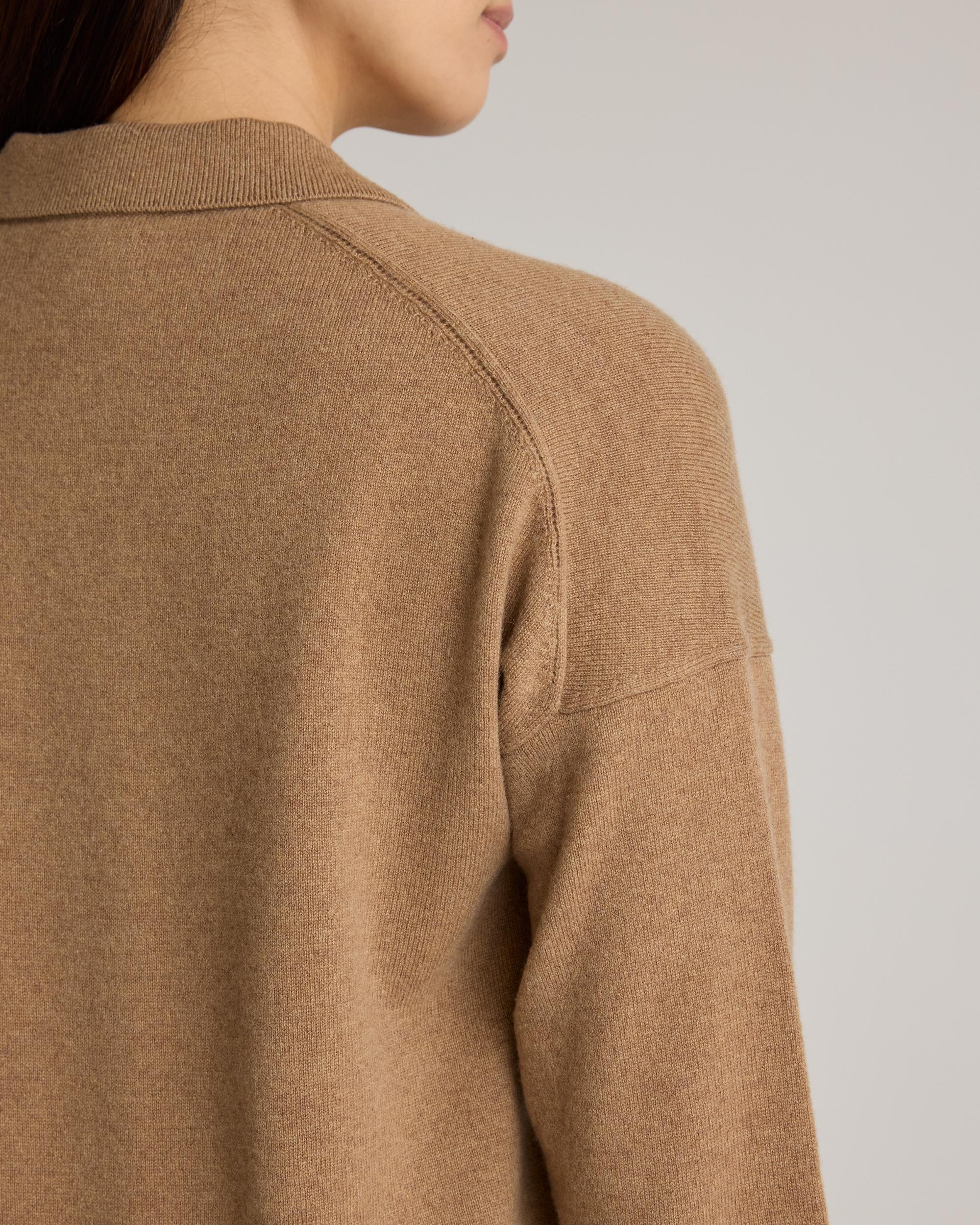 Quince | Women's Mongolian Cashmere Polo Sweater Product Image