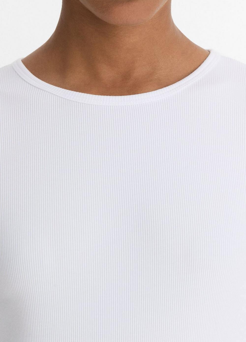 Womens Elbow-Sleeve Crew Neck T-Shirt, Black, Size S Vince Product Image