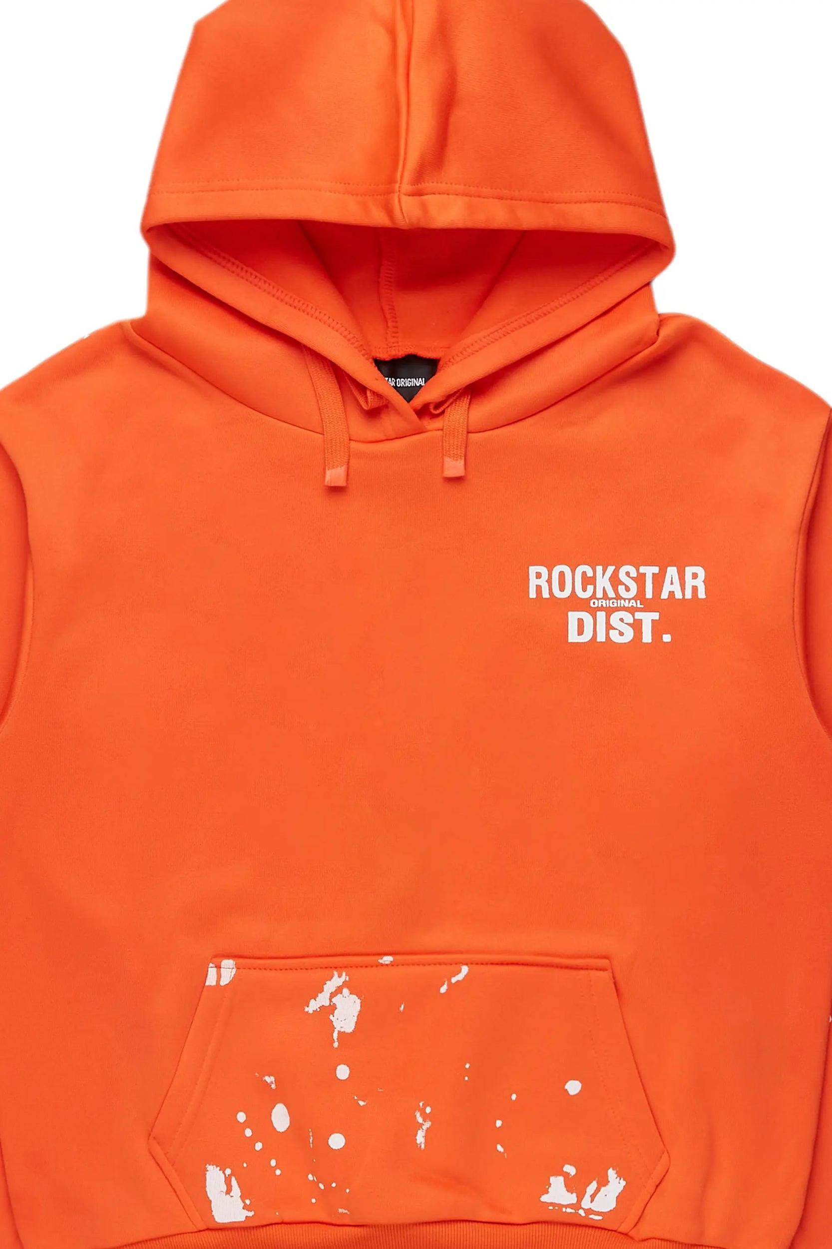 Nylia Orange Oversized Hoodie Female Product Image