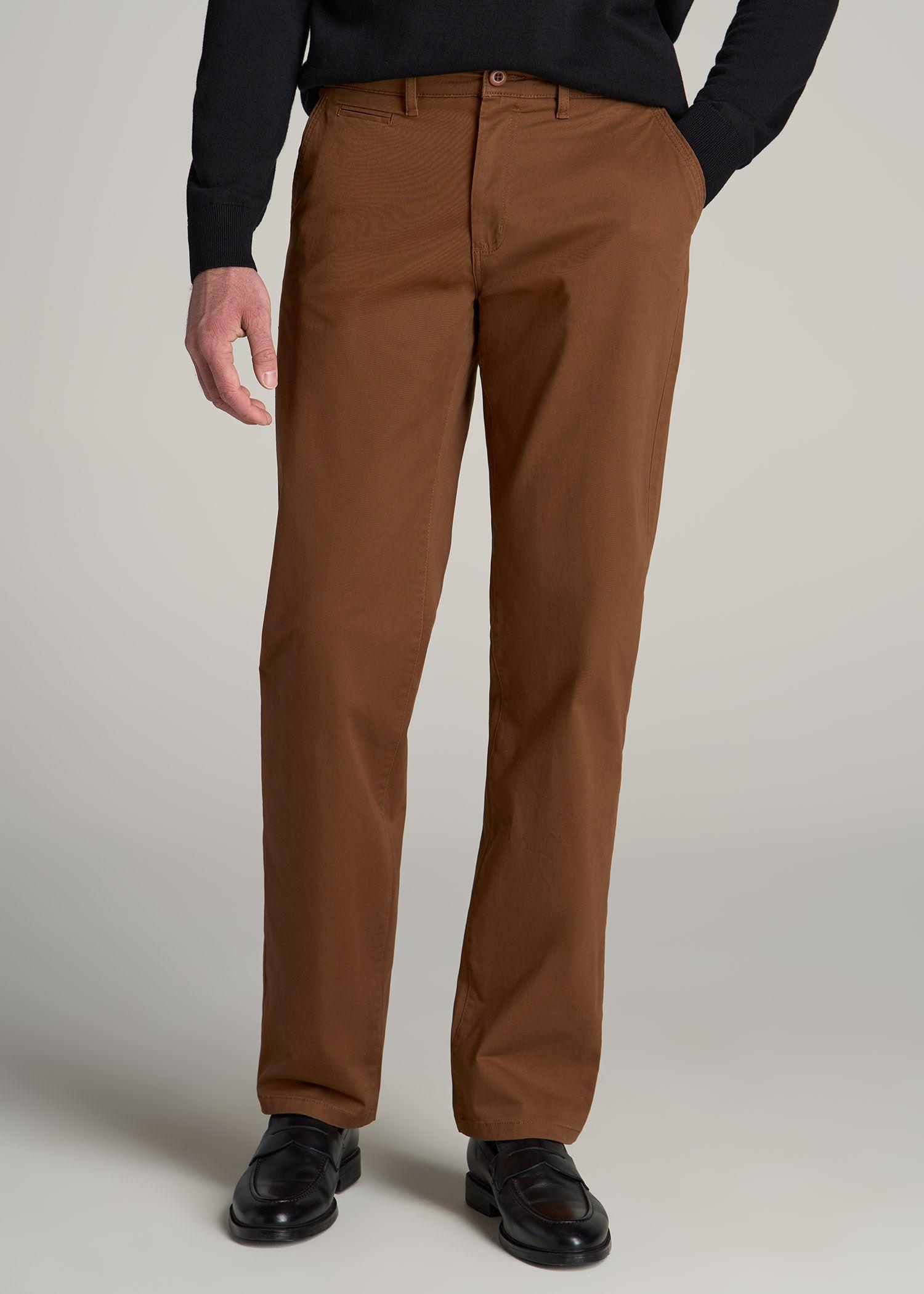 Mason RELAXED Chinos for Tall Men in Chocolate Product Image