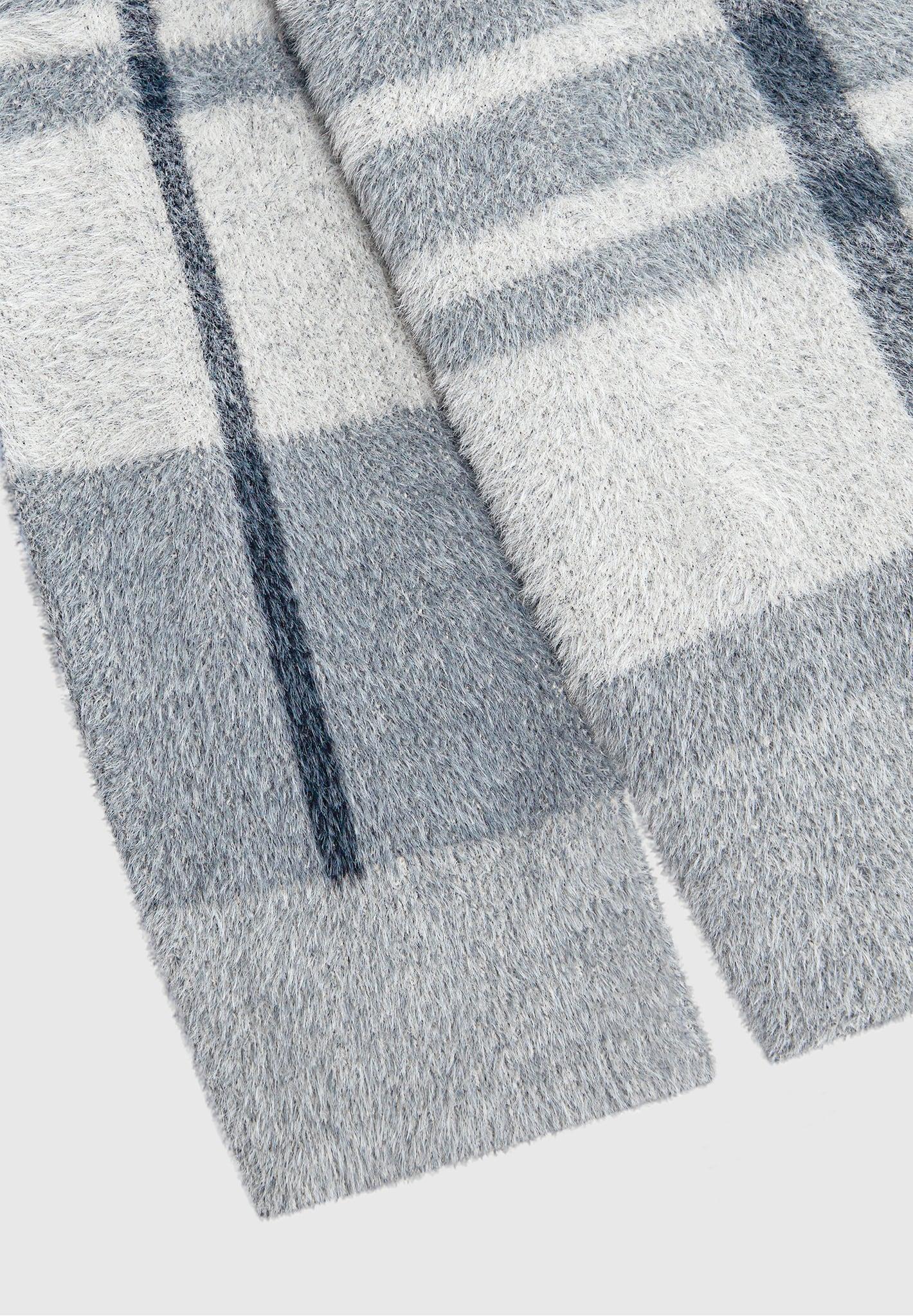 Check Knit Jumper - Grey Male Product Image