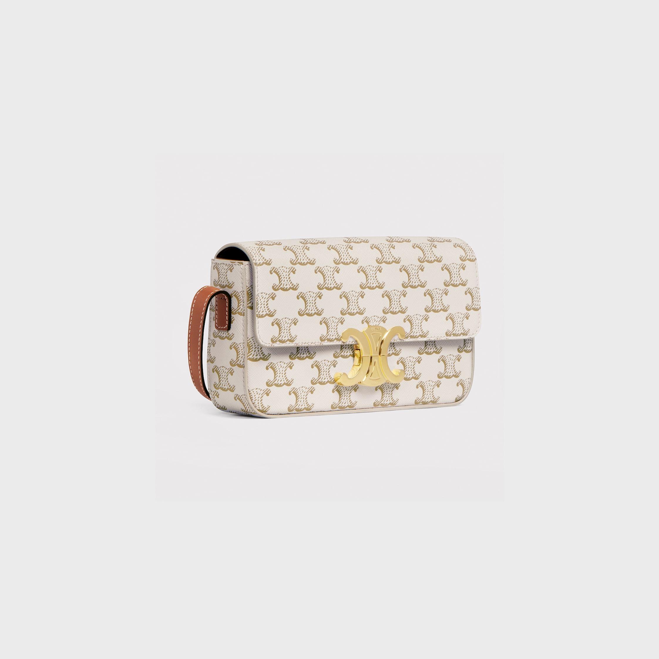 SHOULDER BAG CLAUDE IN Triomphe canvas and calfskin Product Image