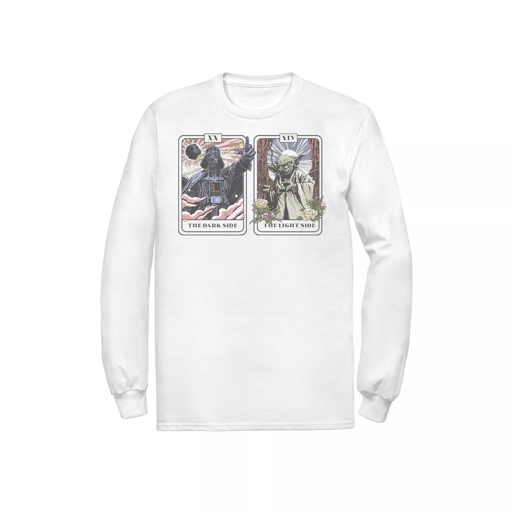 Men's Star Wars Vader Yoda Tarot Cards Tee, Size: XXL, White Product Image