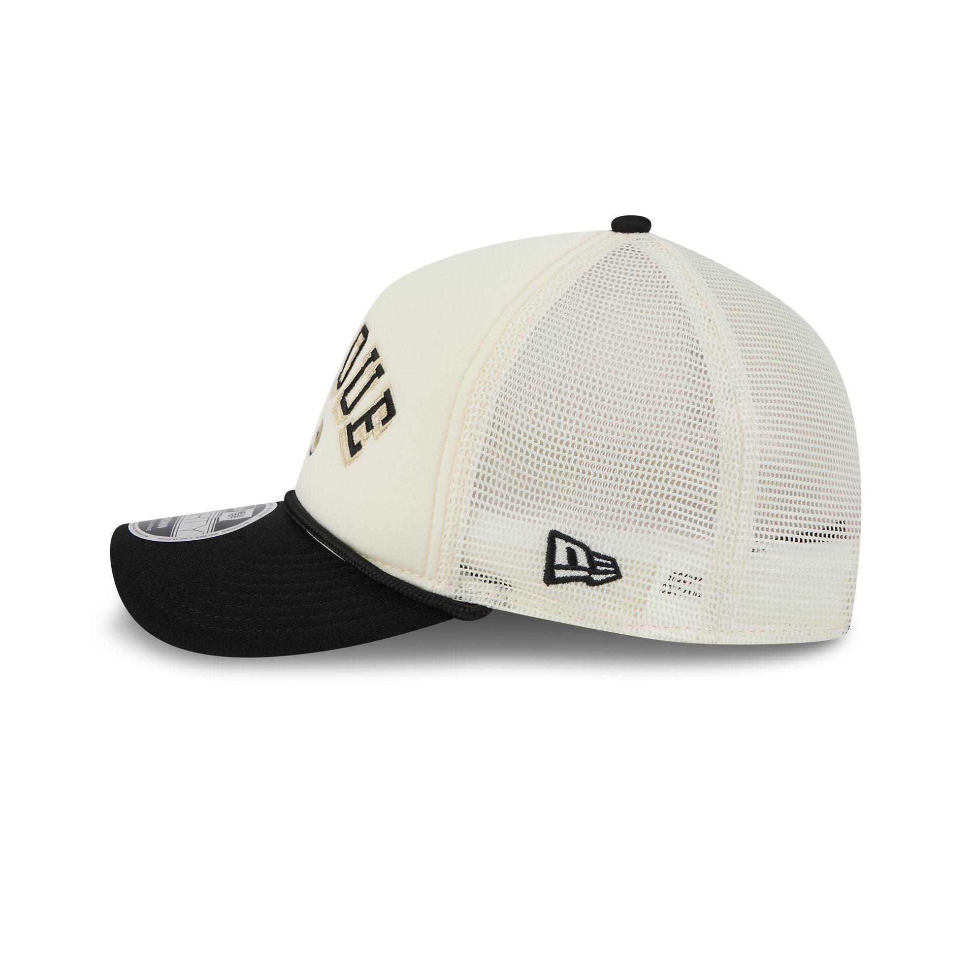 Purdue Boilermakers Chrome Arch 9FORTY M-Crown A-Frame Trucker Hat Male Product Image